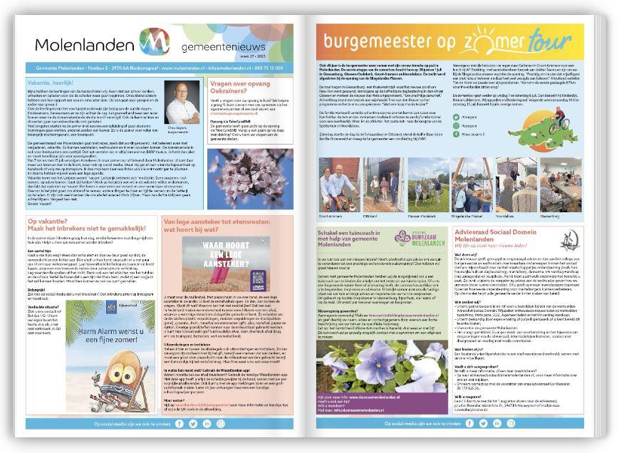 Illustratieve weergave van het nieuwsarchief van het Kontakt Alblasserwaard