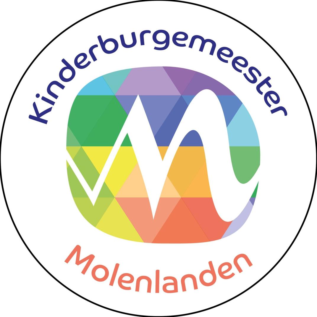 Illustratieve weergave van het beeldmerk van de Kinderburgemeester