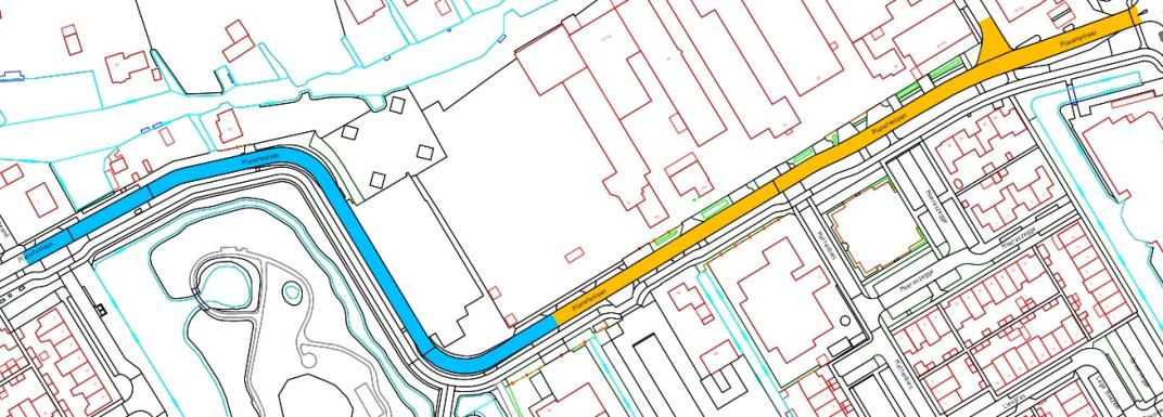 kaart werkzaamheden planetenlaan