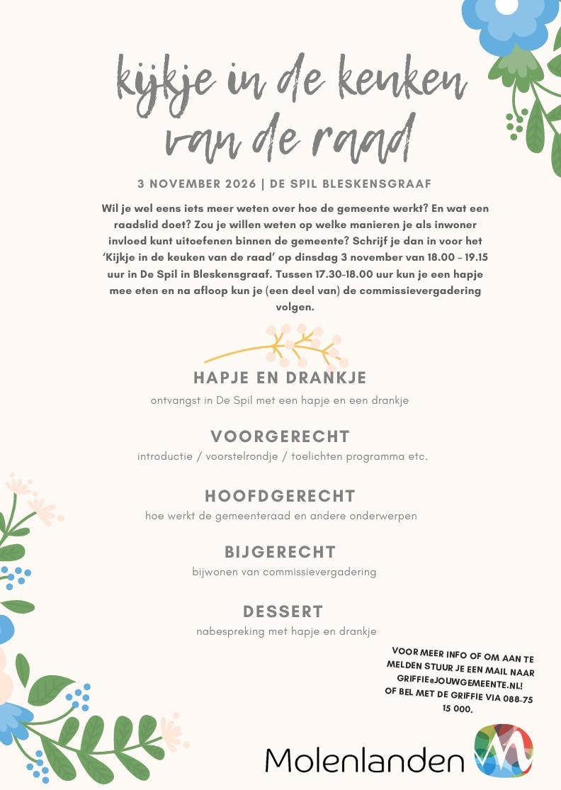 Kijkje in de keuken van de raad 3 november