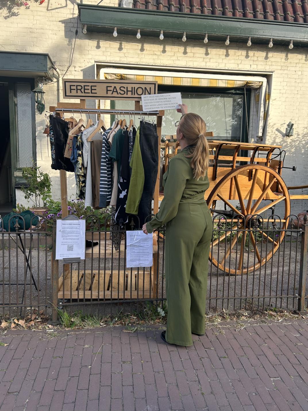 Illustratieve weergave van de Free Fashion kar