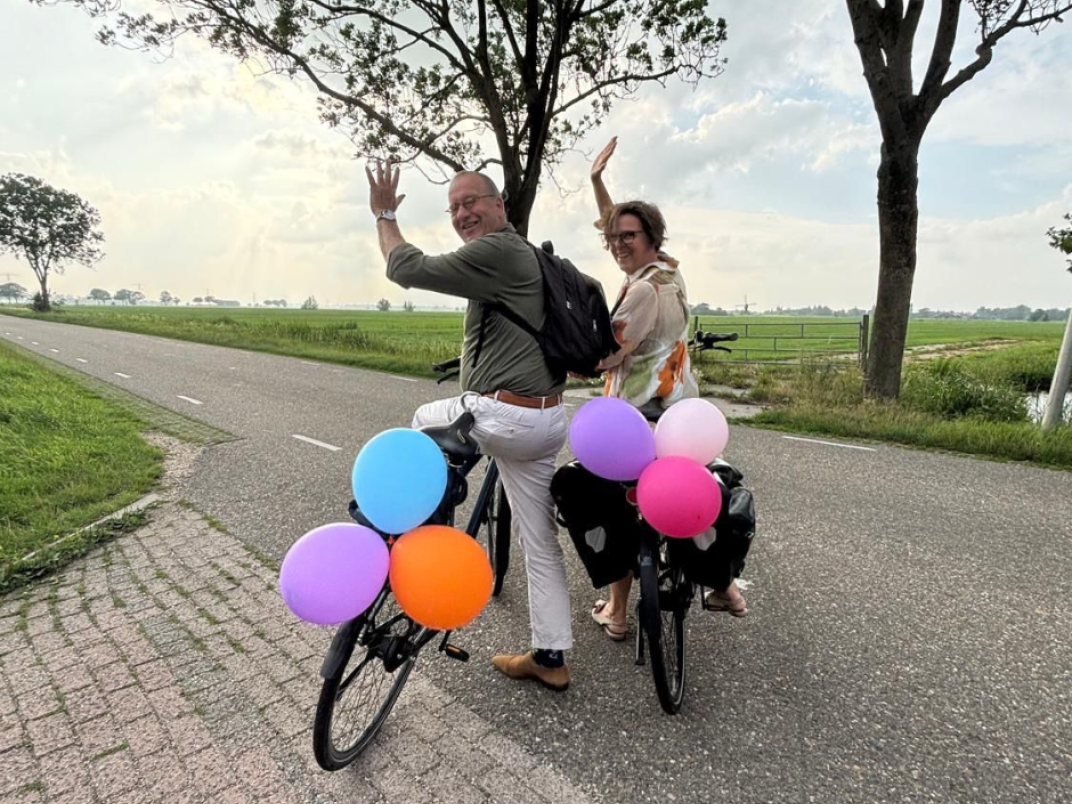 Burgemeester Theo Segers en zijn vrouw Anneke.