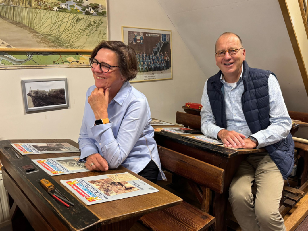Terug in de schoolbanken in het Arkels museum.