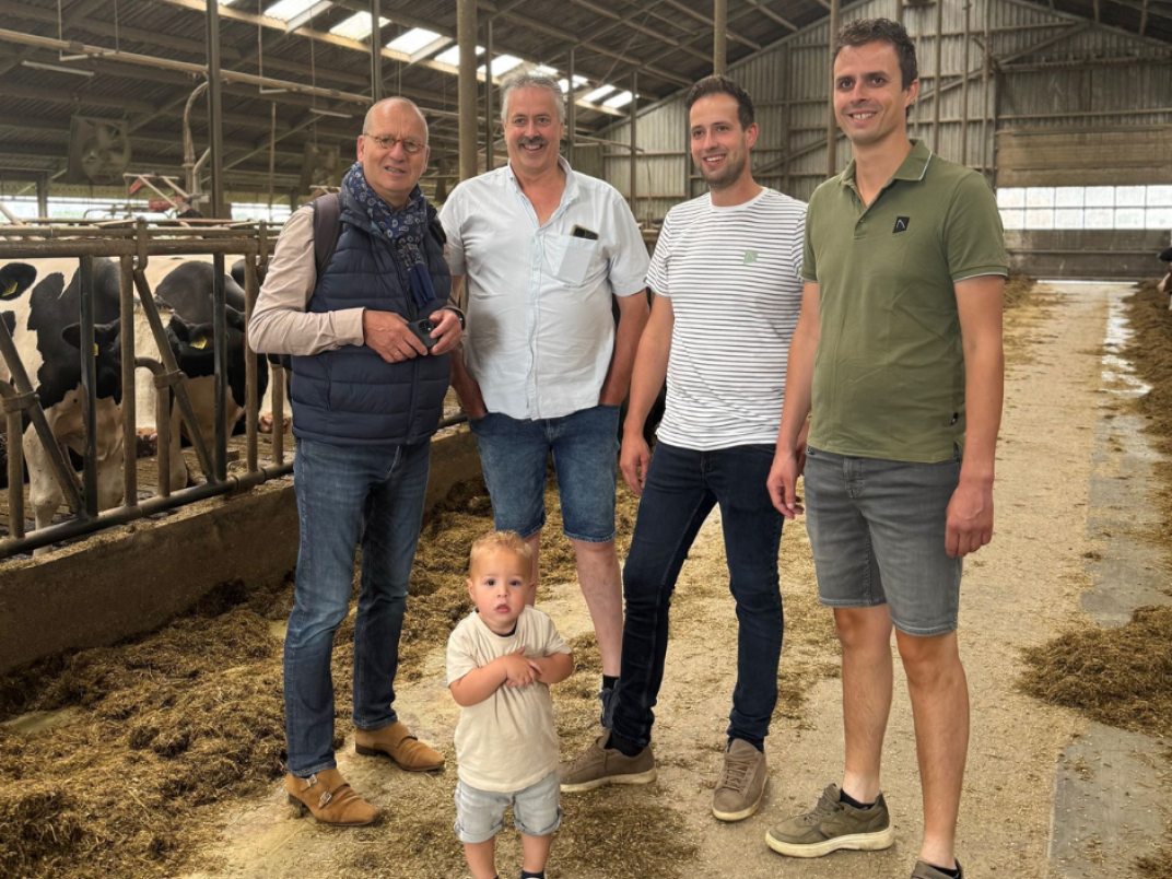 Drie generaties op de boerderij van familie de Jong in Noordeloos.
